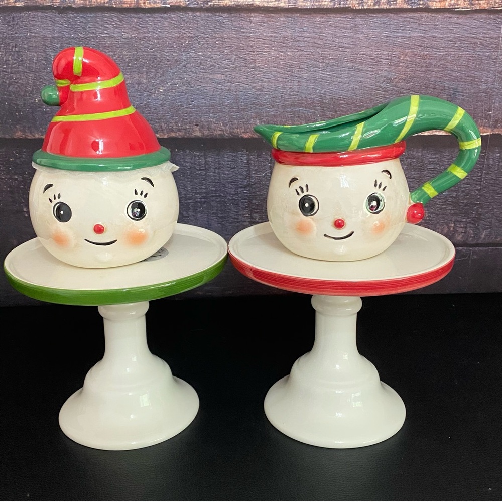 Johanna Parker Snowman Cream & Sugar Set